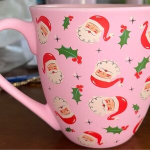 Pink Santa Claus Holiday Mug